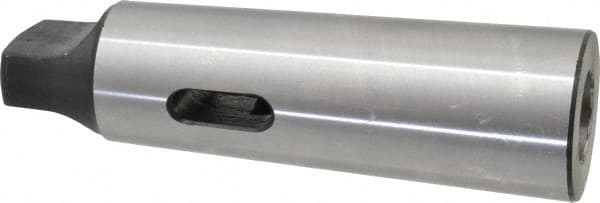 Interstate - MT3 Inside Morse Taper, MT5 Outside Morse Taper, Standard Reducing Sleeve - Soft with Hardened Tang, 1/4" Projection, 156mm OAL, 44.7mm Body Diam - Exact Tooling