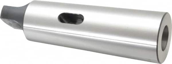 Interstate - MT4 Inside Morse Taper, MT6 Outside Morse Taper, Standard Reducing Sleeve - Soft with Hardened Tang, 3/8" Projection, 218mm OAL, 63.8mm Body Diam - Exact Tooling