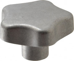 J.W. Winco - 40mm Head Diam, 5 Point Lobed Knob - M8x1.25 Hole, Aluminum - Exact Tooling
