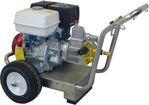Dirt Killer - Gas, 13 hp, 3,500 psi, 4.2 GPM, Cold Water Pressure Washer - 50' x 3/8" Hose - Exact Tooling