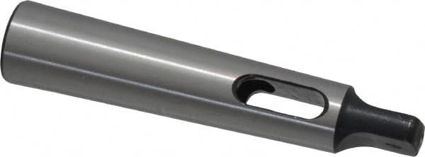 Interstate - MT1 Inside Morse Taper, MT2 Outside Morse Taper, Standard Reducing Sleeve - Hardened & Ground Throughout, 5/8" Projection, 160mm OAL, 20mm Body Diam - Exact Tooling