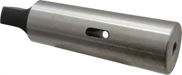 Interstate - MT1 Inside Morse Taper, MT5 Outside Morse Taper, Standard Reducing Sleeve - Hardened & Ground Throughout, 1/4" Projection, 232mm OAL, 20mm Body Diam - Exact Tooling