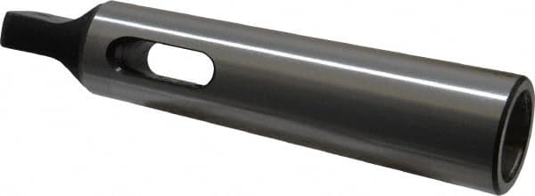 Interstate - MT2 Inside Morse Taper, MT3 Outside Morse Taper, Standard Reducing Sleeve - Hardened & Ground Throughout, 3/4" Projection, 194mm OAL, 30mm Body Diam - Exact Tooling