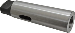 Interstate - MT3 Inside Morse Taper, MT5 Outside Morse Taper, Standard Reducing Sleeve - Hardened & Ground Throughout, 1/4" Projection, 268mm OAL, 36mm Body Diam - Exact Tooling
