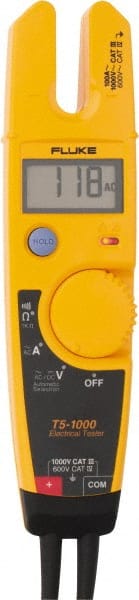 Fluke - 5 Piece, Voltage Tester Kit - 1,000 Volt Max - Exact Tooling