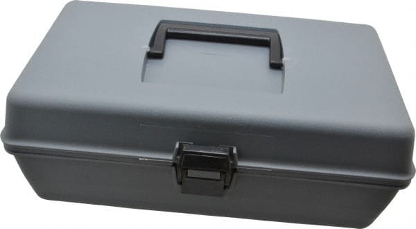 Flambeau - 1 Compartment Utility Tool Box - 11-1/8" Wide x 5-3/4" Deep x 4" High, Copolymer Resin, Gray - Exact Tooling