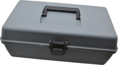 Flambeau - 1 Compartment Utility Tool Box - 11-1/8" Wide x 5-3/4" Deep x 4" High, Copolymer Resin, Gray - Exact Tooling