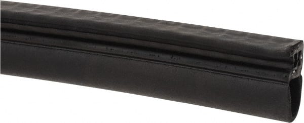 Made in USA - 13mm High, 10mm Max Compression, Keltan Clip On Gasket - 19-10 Door Gauge, 20mm Wide, Cut to Length - Exact Tooling