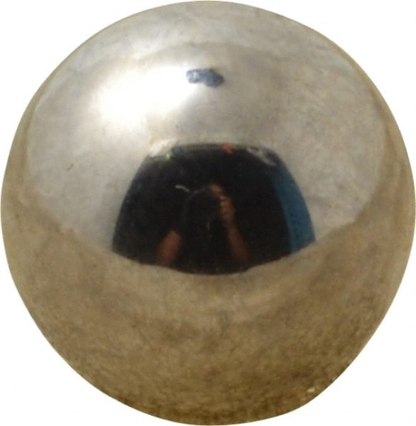 Value Collection - 13/32 Inch Diameter, Grade 25, Chrome Steel Ball - 62 to 66 C Hardness, 0.00005 Inch Diameter Deviation, 0.000025 Inch Sphericity - Exact Tooling