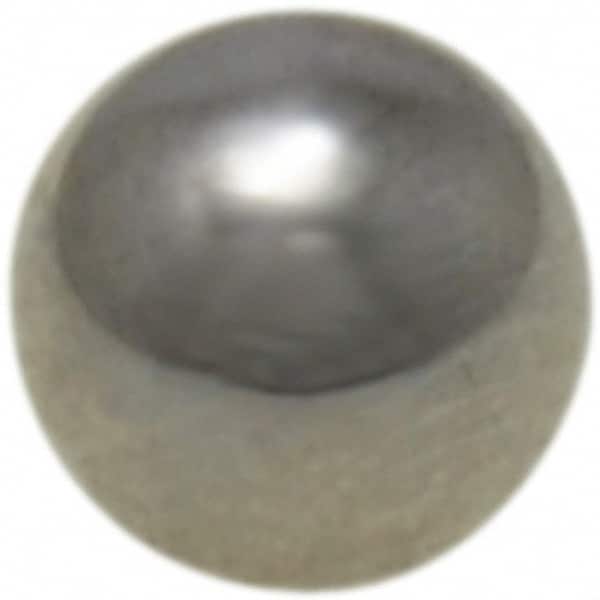 Value Collection - 5 mm Diameter, Grade 25, Chrome Steel Ball - 62 to 66 C Hardness, 0.00005 Inch Diameter Deviation, 0.000025 Inch Sphericity - Exact Tooling