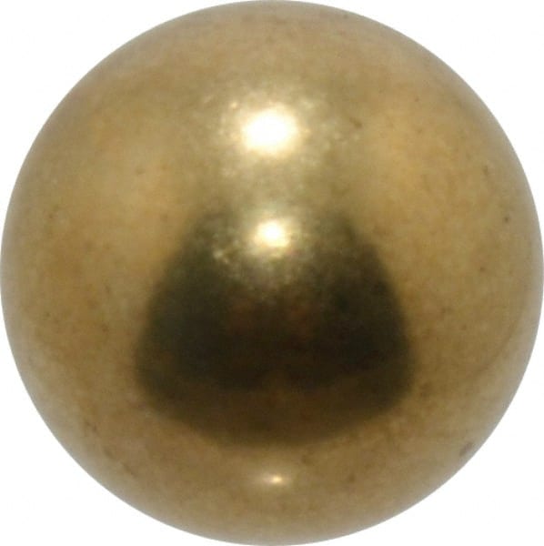 Value Collection - 5/8 Inch Diameter Brass Ball - 0.0002 Inch Sphericity, Grade 200, 75 to 87 B Hardness - Exact Tooling