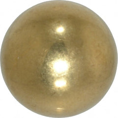 Value Collection - 3/4 Inch Diameter Brass Ball - 0.0002 Inch Sphericity, Grade 200, 75 to 87 B Hardness - Exact Tooling