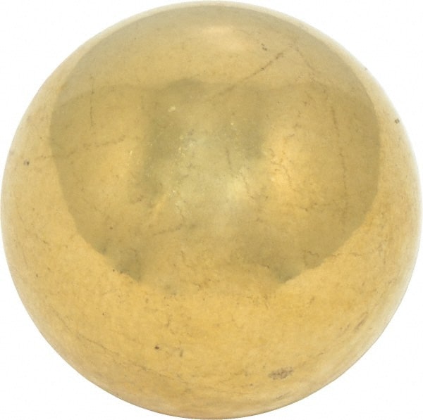 Value Collection - 1 Inch Diameter Brass Ball - 0.0002 Inch Sphericity, Grade 200, 75 to 87 B Hardness - Exact Tooling