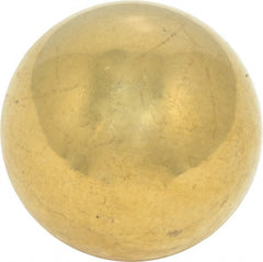 Value Collection - 1 Inch Diameter Brass Ball - 0.0002 Inch Sphericity, Grade 200, 75 to 87 B Hardness - Exact Tooling