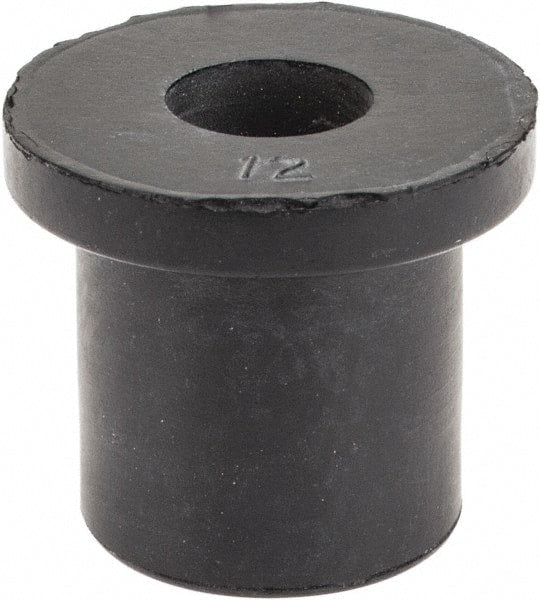 RivetKing - 5/16-18, 7/8" Diam x 1/8" Thick Flange, Rubber Insulated Rivet Nut - UNC Thread, Rubber, 9/16" Body Diam, 0.725" OAL - Exact Tooling