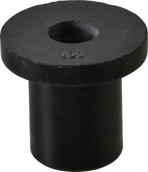 RivetKing - 3/8-16, 1-1/4" Diam x 0.187" Thick Flange, Rubber Insulated Rivet Nut - Neoprene, 3/4" Body Diam, 1-1/16" OAL - Exact Tooling