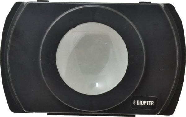 Electrix - 4 Diopter, 3" Wide, Task & Machine Light Magnifier Lens - Black, For Use with 7450 & 7452 Magnifiers - Exact Tooling