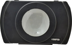 Electrix - 4 Diopter, 3" Wide, Task & Machine Light Magnifier Lens - Black, For Use with 7450 & 7452 Magnifiers - Exact Tooling
