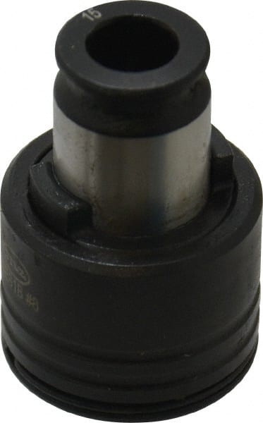 Bilz - 0.168" Tap Shank Diam, 0.131" Tap Square Size, 5/32", #8 Tap, #1 Tapping Adapter - 0.2756" Projection, 0.669" Tap Depth, 1.1221" OAL, 3/4" Shank OD, Through Coolant, Series WES 1 - Exact Tooling