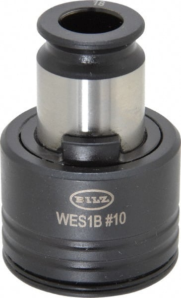 Bilz - 0.194" Tap Shank Diam, 0.152" Tap Square Size, 3/16", #10 Tap, #1 Tapping Adapter - 0.2756" Projection, 0.669" Tap Depth, 1.1221" OAL, 3/4" Shank OD, Through Coolant, Series WES 1 - Exact Tooling