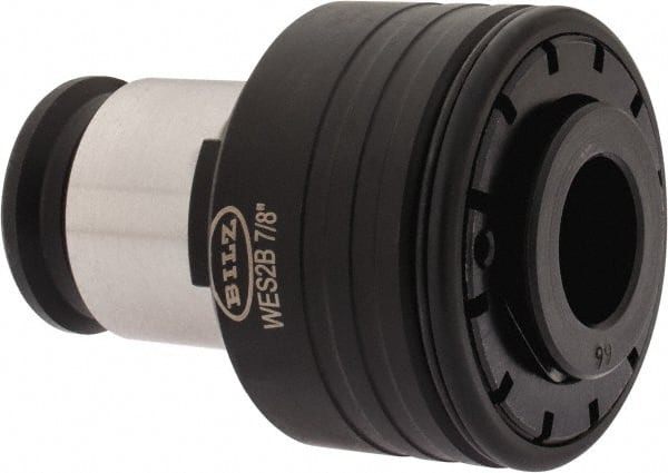 Bilz - 0.697" Tap Shank Diam, 0.523" Tap Square Size, 7/8" Tap, #2 Tapping Adapter - 0.4331" Projection, 1.181" Tap Depth, 1.8111" OAL, 1.22" Shank OD, Through Coolant, Series WES 2 - Exact Tooling