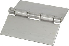 Value Collection - 4" Long x 4" Wide x 0.12" Thick, 316 Stainless Steel Commercial Hinge - 0.25" Pin Diam - Exact Tooling