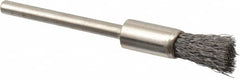 Osborn - 1/4" Brush Diam, End Brush - 1/8" Diam Shank, 25,000 Max RPM - Exact Tooling