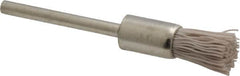 Osborn - 600 Grit, 5/16" Brush Diam, End Brush - Super Fine Grade, 1/8" Diam Shank, 6,000 Max RPM - Exact Tooling