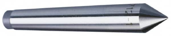 Made in USA - Carbide-Tipped Alloy Steel Standard Point Solid Dead Center - B&S 11 Brown & Sharpe Taper, 10-1/8" OAL - Exact Tooling