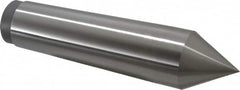 Value Collection - 2.51" Head Diam, Steel Standard Point Solid Dead Center - 6MT Morse Taper, 2.51" Point Diam, 10-5/8" OAL - Exact Tooling