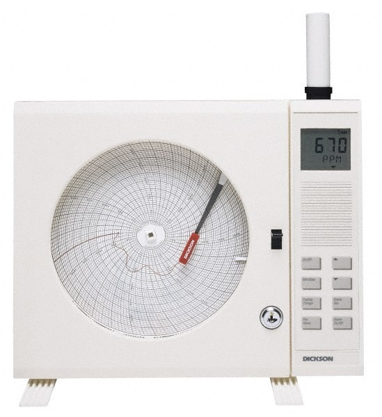 Dickson - 50 to 90°F, 7 Day Recording Time Chart - 8 Inch Diameter, Use with Co2X Recorders - Exact Tooling