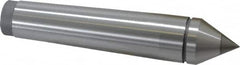 Value Collection - 0.95" Head Diam, Carbide-Tipped Steel Standard Point Solid Dead Center - 3MT Morse Taper, 0.95" Point Diam, 4.92" OAL - Exact Tooling