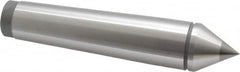 Value Collection - 1.24" Head Diam, Carbide-Tipped Steel Standard Point Solid Dead Center - 4MT Morse Taper, 1.24" Point Diam, 6-5/16" OAL - Exact Tooling