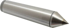 Value Collection - 1.76" Head Diam, Carbide-Tipped Steel Standard Point Solid Dead Center - 5MT Morse Taper, 1.76" Point Diam, 7-7/8" OAL - Exact Tooling