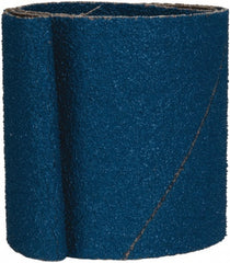 Made in USA - 4" Wide x 36" OAL, 36 Grit, Zirconia Alumina Abrasive Belt - Zirconia Alumina, Very Coarse, Coated, X Weighted Cloth Backing - Exact Tooling