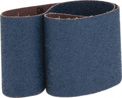 Made in USA - 3" Wide x 24" OAL, 40 Grit, Zirconia Alumina Abrasive Belt - Zirconia Alumina, Coarse, Coated, X Weighted Cloth Backing - Exact Tooling