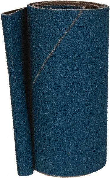Made in USA - 6" Wide x 48" OAL, 40 Grit, Zirconia Alumina Abrasive Belt - Zirconia Alumina, Coarse, Coated, X Weighted Cloth Backing - Exact Tooling