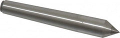 Made in USA - Carbide-Tipped Alloy Steel Standard Point Solid Dead Center - 1MT Morse Taper, 3-5/16" OAL - Exact Tooling