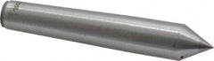 Made in USA - Carbide-Tipped Alloy Steel Standard Point Solid Dead Center - 2MT Morse Taper, 4-3/16" OAL - Exact Tooling