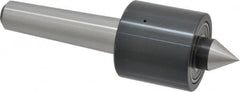 Riten - MT3 Taper Shank, 2" Head Diam 1,830 Lb Capacity Live Center - 2,500 Max RPM, 1-15/16" Head Length, 13/16" Point Diam, 1" Point Len, 500 Lb Max Workpc, Standard Point - Exact Tooling
