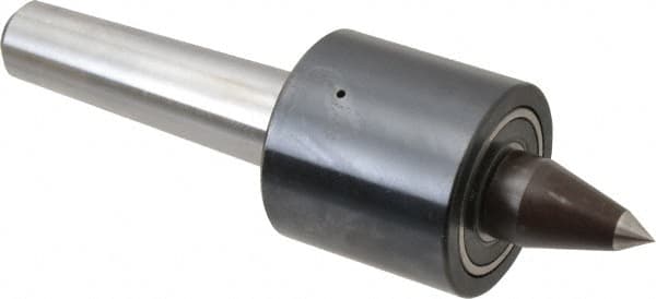 Riten - MT3 Taper Shank, 2" Head Diam 1,830 Lb Capacity Live Center - 2,500 Max RPM, 1-15/16" Head Length, 3/8" Point Diam, 1-1/2" Point Len, 300 Lb Max Workpc, Tracer Point - Exact Tooling