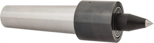 Riten - MT5 Taper Shank, 2-3/8" Head Diam 2,200 Lb Capacity Live Center - 2,500 Max RPM, 2-1/2" Head Length, 1/2" Point Diam, 2" Point Len, 900 Lb Max Workpc, Tracer Point - Exact Tooling