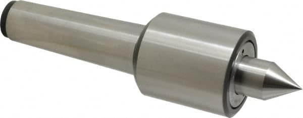 Riten - MT5 Taper Shank, 2-7/8" Head Diam 9,000 Lb Capacity Live Center - 5,500 Max RPM, 3-3/16" Head Length, 1-1/4" Point Diam, 2" Point Len, 4,400 Lb Max Workpc, Standard Point - Exact Tooling