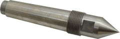 Riten - 1-1/4" Head Diam, Steel Standard Point Solid Dead Center - 4MT Morse Taper, 1-1/4" Point Diam, 2-1/32" Point Length - Exact Tooling