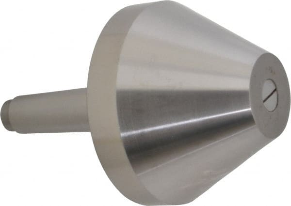 Riten - MT4 Taper Shank, 5" Head Diam 8,000 Lb Capacity Live Center - 3-13/16" Head Length, 2" Point Diam, 3-13/16" Point Len, 4,800 Lb Max Workpc, Bull Nose Point - Exact Tooling