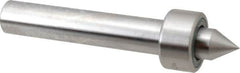 Riten - Straight Shank, 1-11/16" Head Diam 4,250 Lb Capacity Live Center - 1,000 Max RPM, 15/16" Long Case, 7/8" Point Diam, 1" Point Len, 1,000 Lb Max Workpiece, Standard Point - Exact Tooling