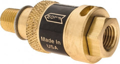 Coilhose Pneumatics - 1/4" Pipe, FNPT x MNPT, Brass Lockout Valve - 150 Max psi, Brass Sleeve - Exact Tooling
