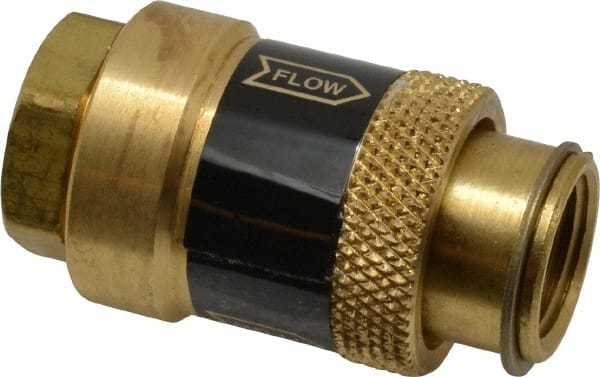 Coilhose Pneumatics - 3/8" Pipe, FNPT x FNPT, Brass Lockout Valve - 150 Max psi, Brass Sleeve - Exact Tooling