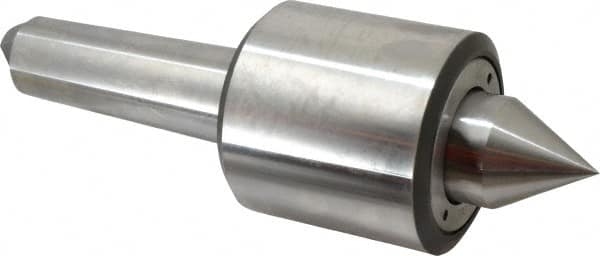Riten - MT5 Taper Shank, 3-3/4" Head Diam 16,000 Lb Capacity Live Center - 3,200 Max RPM, 3-27/32" Head Length, 1-7/8" Point Diam, 2-1/4" Point Len, 8,000 Lb Max Workpc, Standard Point - Exact Tooling