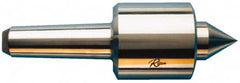 Riten - MT6 Taper Shank, 6-9/16" Head Diam 45,000 Lb Capacity Live Center - 3,000 Max RPM, 5-3/32" Head Length, 2-5/8" Point Diam, 2-1/2" Point Len, 22,500 Lb Max Workpc, Standard Point - Exact Tooling